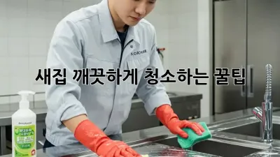 새집, 깨끗하게 청소하는 꿀팁! ✨